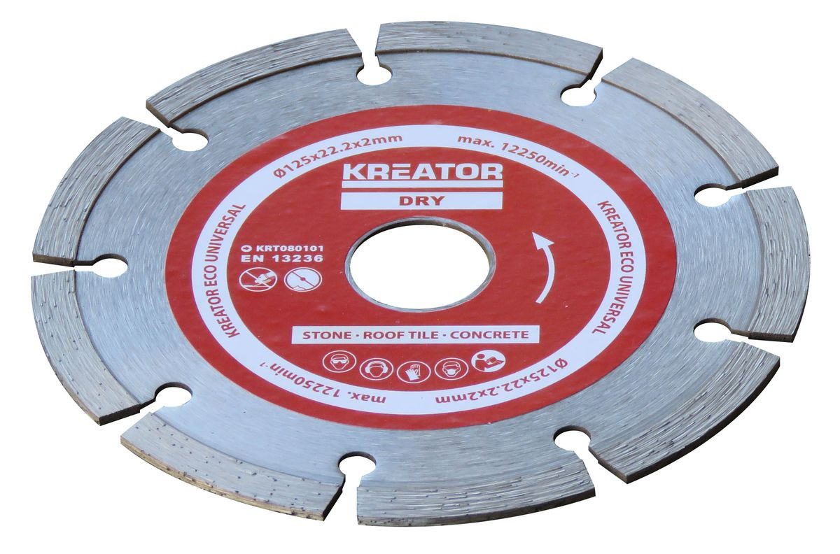 Kreator Disque diamant maçonnerie promo Alésage 22 2 mm 3 disques 125 mm 2 0 mm - vue 2
