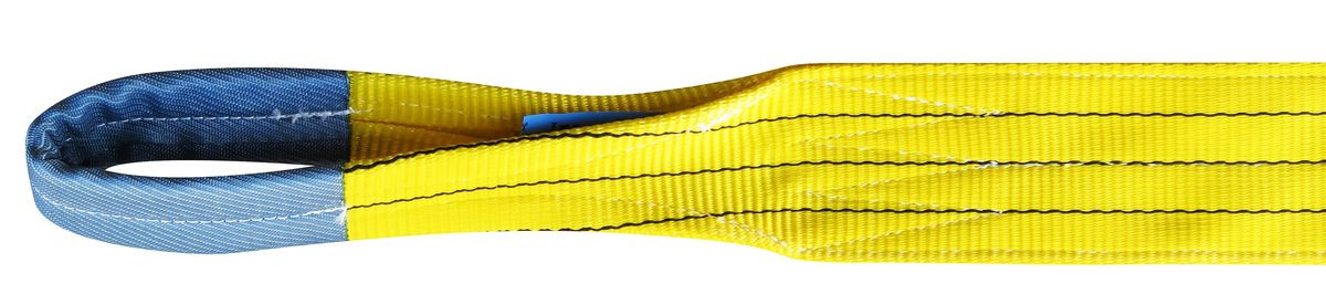 Elingue de levage plate 2 épaisseur à boucle 3 Tonnes Jaune 2