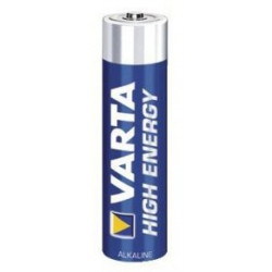 Carte de 4 piles HIGH ENERGY - 1,5 V LR3 / AAA - VARTA