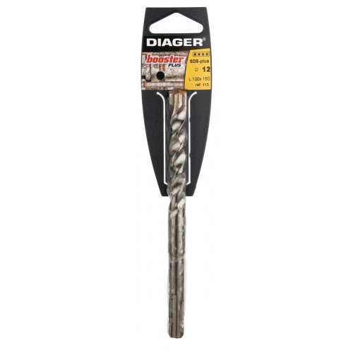 1 mèche béton armé SDS+ BOOSTER PLUS - Ø 8,0 mm 610 x 550 mm 113D08L610 - Diager