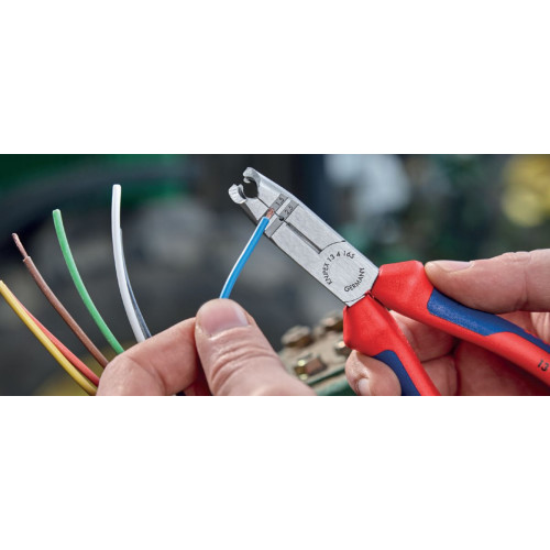 Pince à dégainer et dénuder pour boitiers encastrés - bi-matière - KNIPEX
