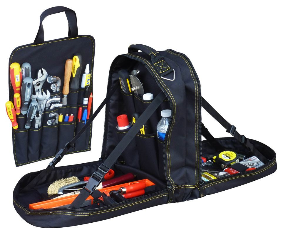 Sac a dos porte-outils a ouverture complète