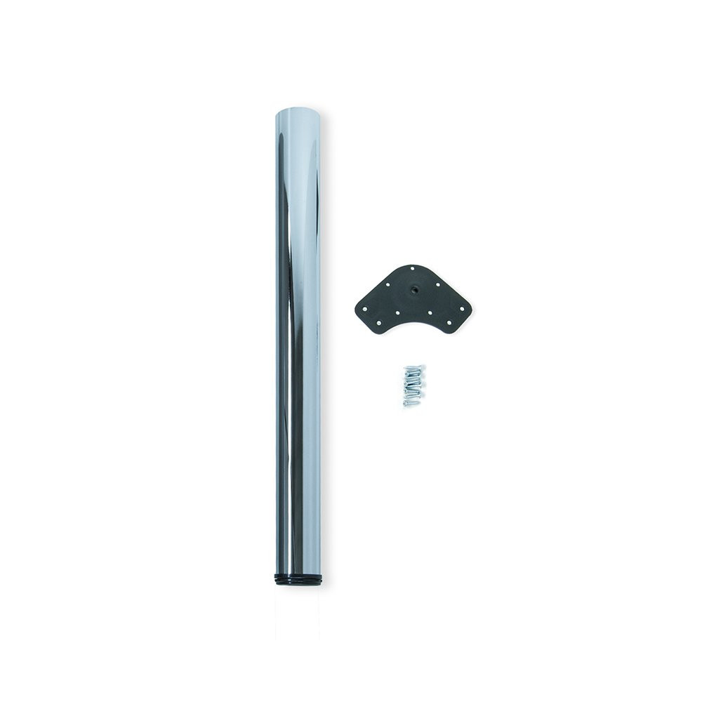 Pied réglable pour table D. 80 x 710 mm en acier chromé