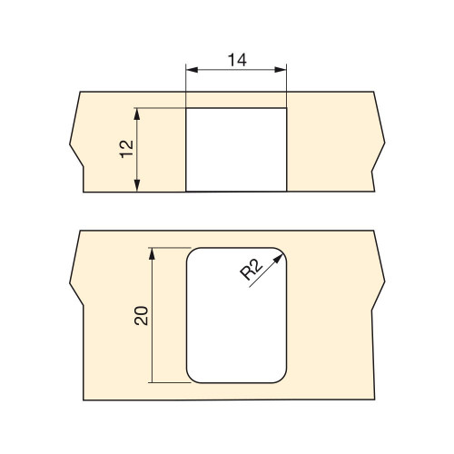 Lot de 20 Roulettes auxiliaire à galet pour meubles D. 13 mm - EMUCA