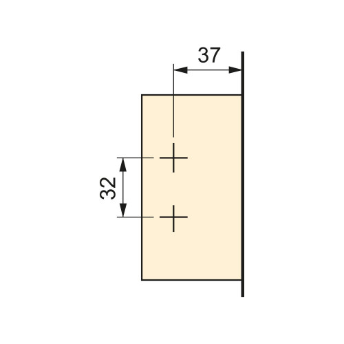 Lot de 20 charnières coudées pour montage en applique X91 avec fermeture amortieet embases avec réglage excentrique à visser - EMUCA