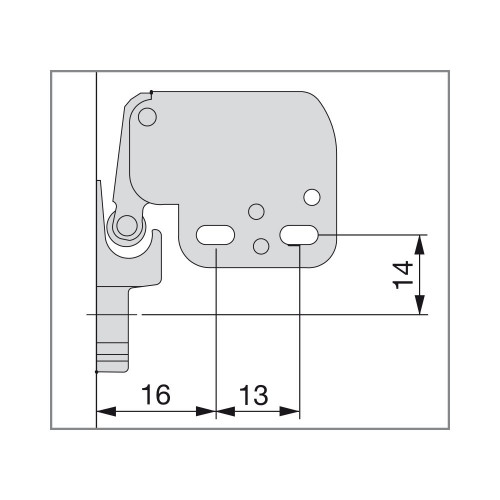 Lot de 10 fermetures Fast Latch pour meubles - EMUCA