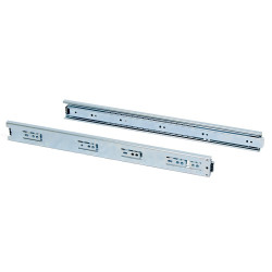 Paire de coulisses à billes pour tiroir à sortie totale 45 mm x L 250 mm de marque EMUCA, référence: B4872100