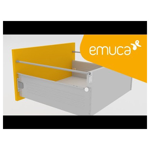 Lot de 10 jeux de tringles Ultrabox pour tiroir profondeur 450 mm finition gris métallisé - EMUCA