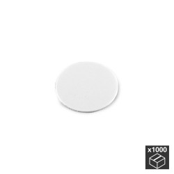 Lot de 1.000 pastilles adhésives D. 13 mm en finition blanc - EMUCA