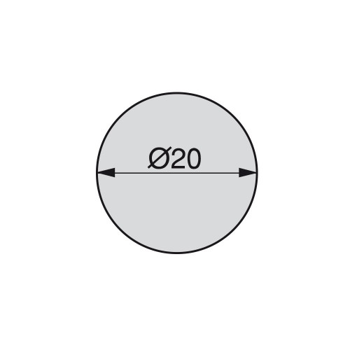 Lot de 900 pastilles adhésives D. 20 mm en finition blanc - EMUCA