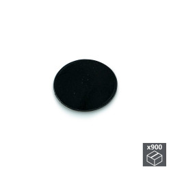 Lot de 900 pastilles adhésives D. 20 mm en finition noir de marque EMUCA, référence: B4883700