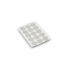Lot de 900 pastilles adhésives D. 20 mm en finition effet textil gris - EMUCA