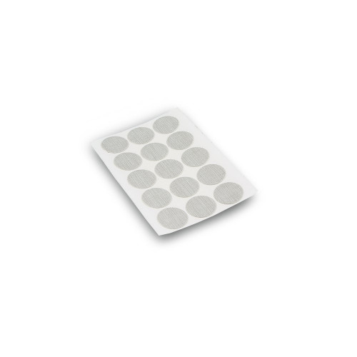Lot de 900 pastilles adhésives D. 20 mm en finition effet textil gris - EMUCA