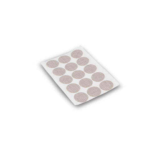 Lot de 900 pastilles adhésives D. 20 mm en finition effet textil beige - EMUCA