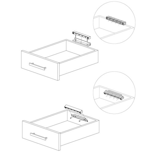 Lumière LED à piles pour intérieur de tiroirs Drawled avec détecteur de vibration et lumière froide - EMUCA