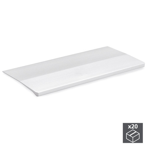 Lot de 20 poignées adhésives Tulip1 en aluminium finition anodisé mat L 158 mm - EMUCA