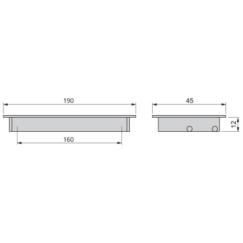 Poignée pour meuble Bologna en aluminium anodisé mat avec entraxe 160 mm - EMUCA