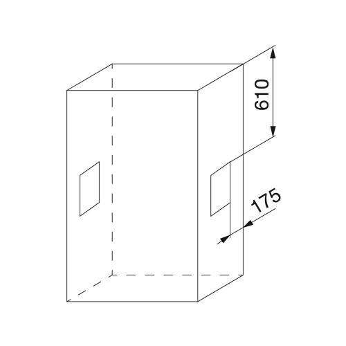 Penderie rabattable pour armoire Hang largeur réglable 450-600 mm chromé - EMUCA