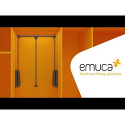 Penderie rabattable pour armoire Hang largeur réglable 450-600 mm chromé - EMUCA