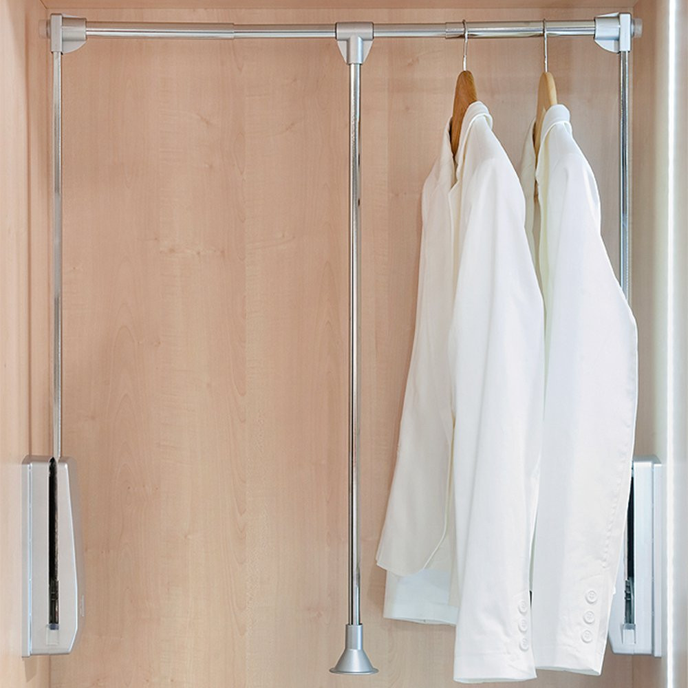 Emuca Penderie rabattable pour armoire Sway, 830 - 1150mm, Acier