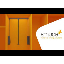 Penderie rabattable pour armoire Hang largeur réglable 830-1.150 mm chromé - EMUCA