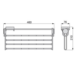 Porte-pantalons latéral extractible Self - EMUCA