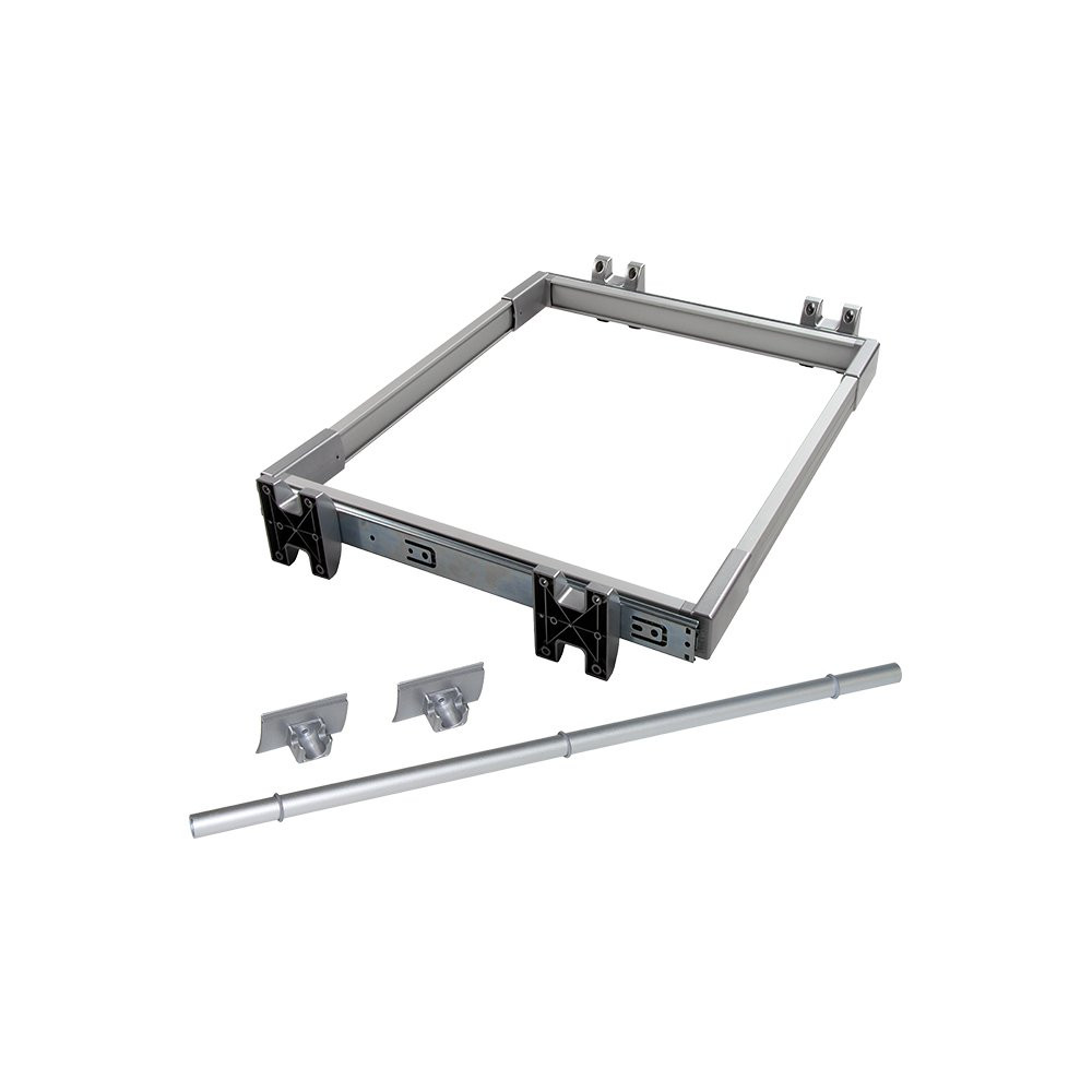 Kit de coulisses et porte-pantalons Keeper pour module 600 mm finition anodisé mat
