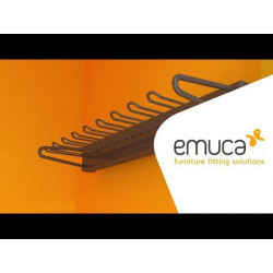 Porte-cravates latéral extractible Moka - EMUCA