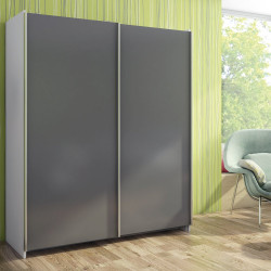 Armoire Neco 2 portes avec profils Styl - EMUCA