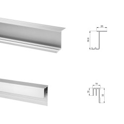 Armoire Neco 2 portes avec profils Styl - EMUCA