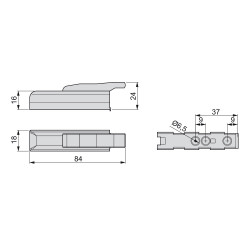 Lot de 10 pistons amortisseurs Mildy pour portes - EMUCA