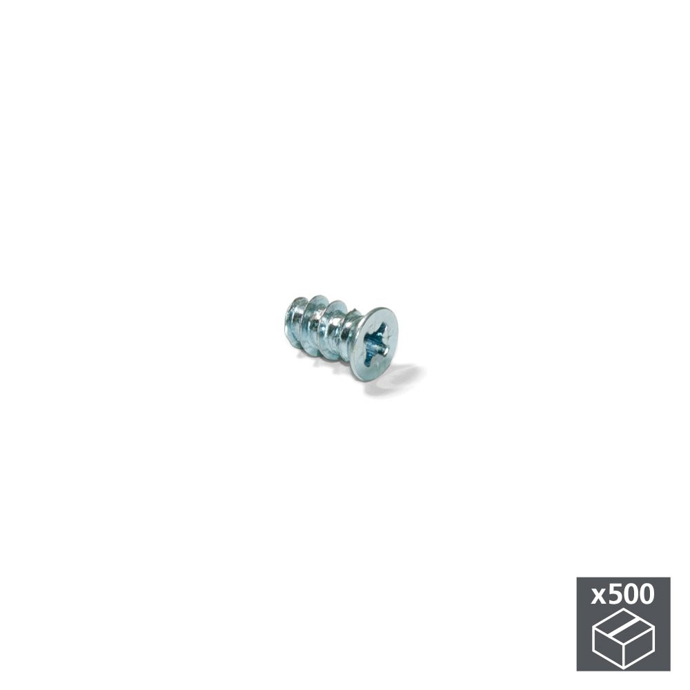 Lot de 500 Eurovis D. 6,2 x 13 mm tête Pozidrive finition zingué