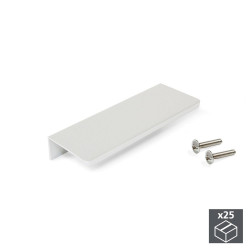 Lot de 25 poignées Setubal en aluminium finition anodisé mat avec entraxe 32 mm de marque EMUCA, référence: B4940400