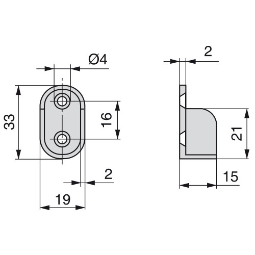 Lot de 50 supports pour barre de penderie armoire en zamak finition nickelé - EMUCA