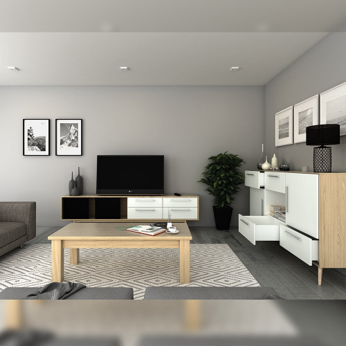 Kit de tiroir Concept hauteur 138 mm et profondeur 300 mm finition blanc - EMUCA