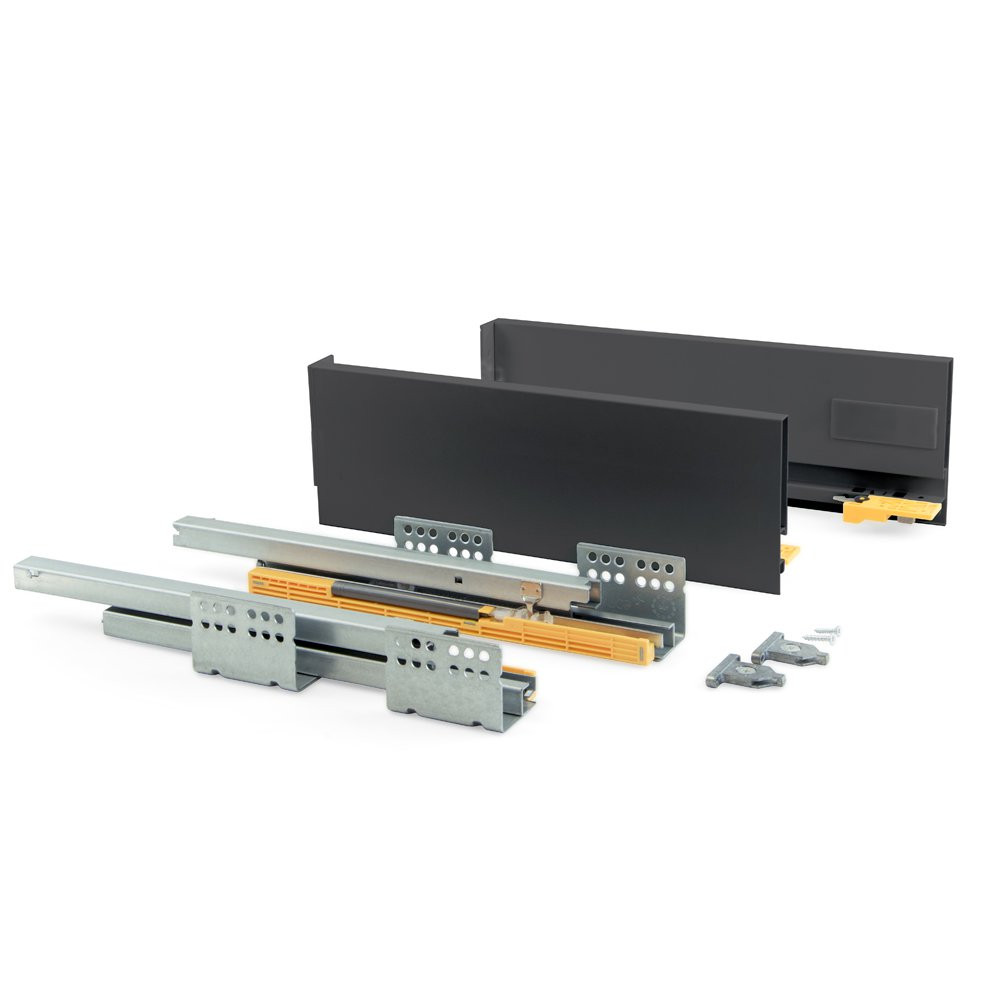 Kit de tiroir Concept hauteur 138 mm et profondeur 300 mm finition gris anthracite