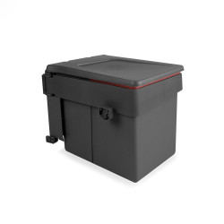 Poubelle de recyclage Recycle pour fixation sur porte et conteneur de 15L de marque EMUCA, référence: B4949300