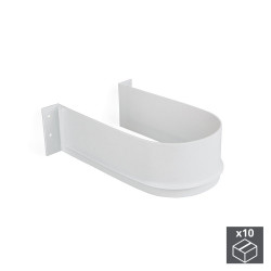 Lot de 10 Courbe sous-éviers pour tiroir de salle de bain blanc de marque EMUCA, référence: B4950300