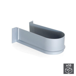 Lot de 10 Courbe sous-éviers pour tiroir de salle de bain gris de marque EMUCA, référence: B4950400