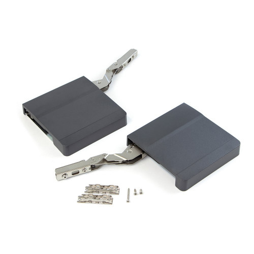 Compas pour porte relevable Agile M couleur gris anthracite - EMUCA