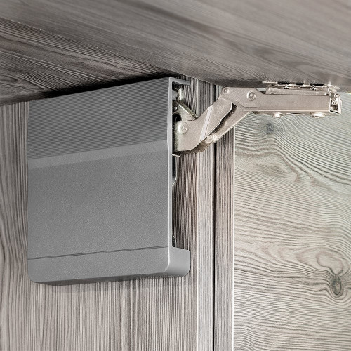 Compas pour porte relevable Agile M couleur gris anthracite - EMUCA