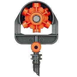 Micro-asperseur réglable 90° à 360° d'arrosage goutte à goutte