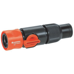 Raccord de tuyau d'arrosage 19 mm + vanne de régulation grand débit Profi