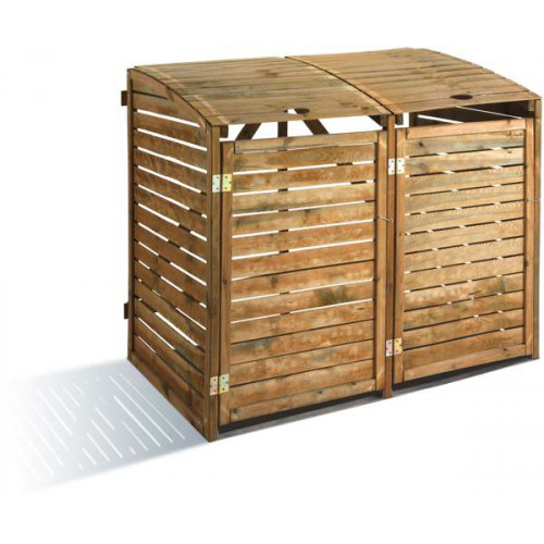 Cache poubelle double - 1366L - Jardipolys