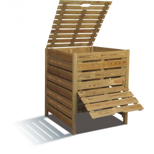 Composteur en bois 800 litres - Jardipolys