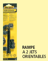 Rampe potager à 2 jets orientables