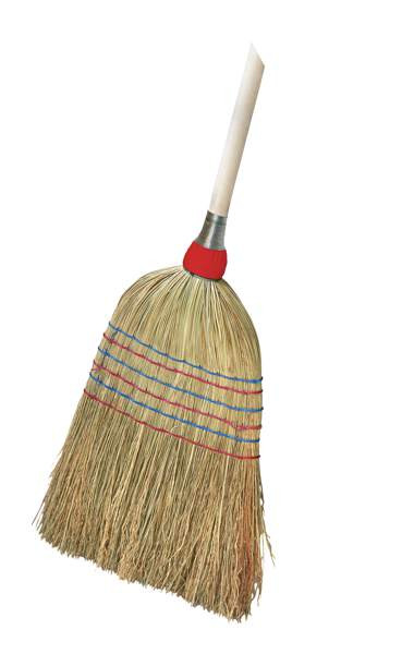 Balai paille de riz manche bois