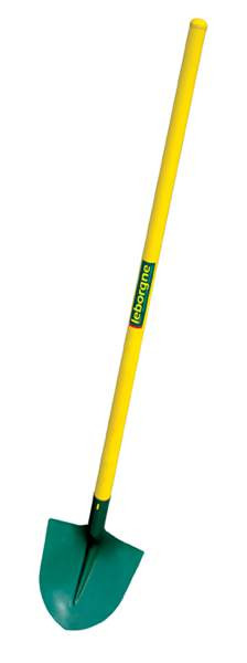 Pelle ronde tôle 27cm manche compositube