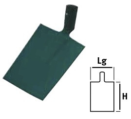 Pelle Bresse carrée 21cm sans manche