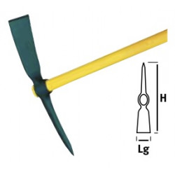 Pioche Suisse-Savoie, douille ovale 2,1 kg - sans manche de marque Leborgne, référence: J662400